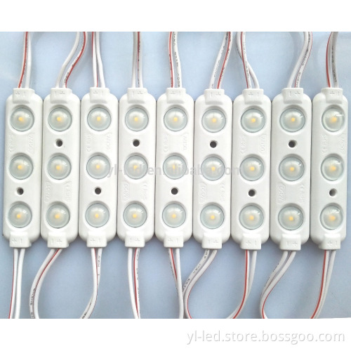 1.5W lens waterproof injection smd 3 leds 2835 led display module